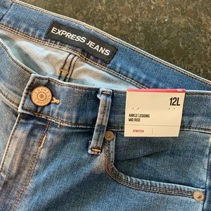 NWT 12L LONG step hem ankle jean tuxedo raw EDGE